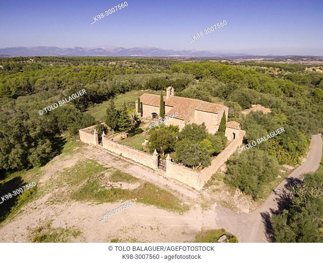 iglesia de Castellitx de la Pau, termino de Algaida , Mallorca, balearic islands, Spain