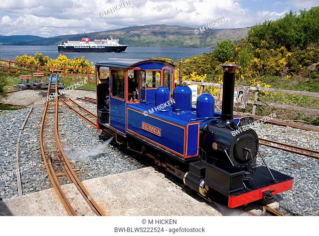 mull rail steam locomotive victoria, United Kingdom, Scotland, Isle of Mull