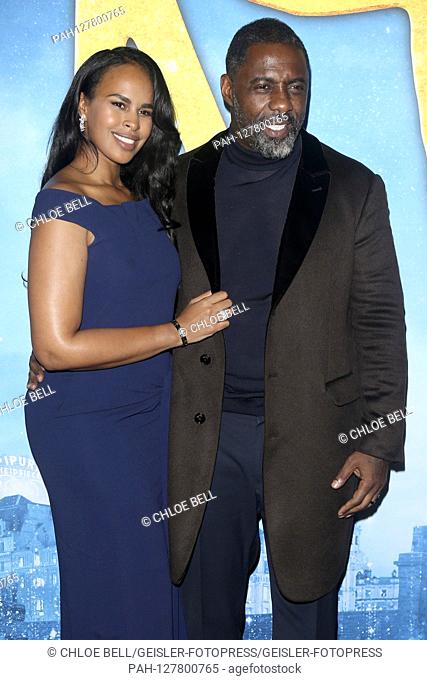 Sabrina Dhowre with husband Idris Elba at the world premiere of the movie 'Cats' at Alice Tully Hall. New York, December 16, 2019 | usage worldwide