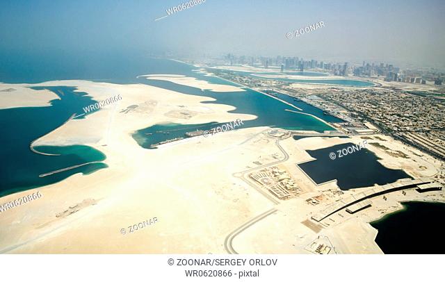 New island creation near Dubai city