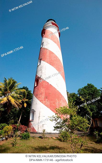 Lighthouse at Thankassery Thangassery ; Quilon Kollam ; Kerala ; India 2010