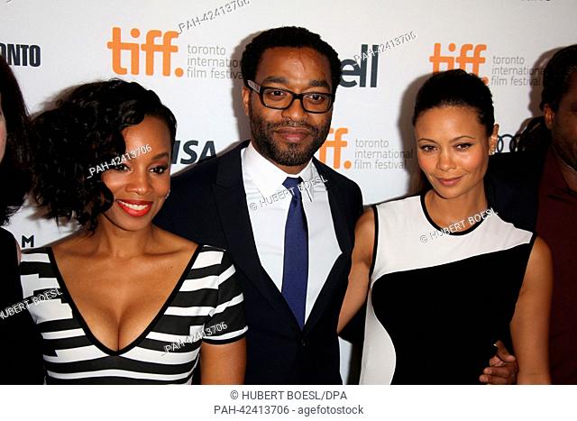 Actors Anika Noni Rose (l-r), Chiwetel Ejiofor and Thandie Newton attend the premiere of ""Half Of A Yellow Sun"" during the 38th annual Toronto International...