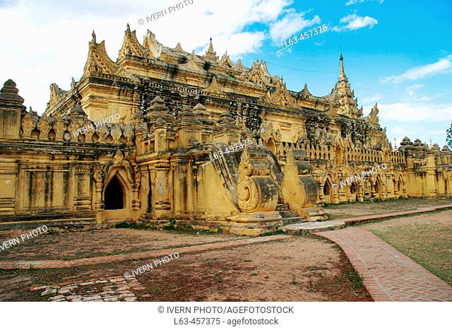 Maha Aungmye Bonzan Monastery. Ava. Mandalay Division. Myanmar (Burma)
