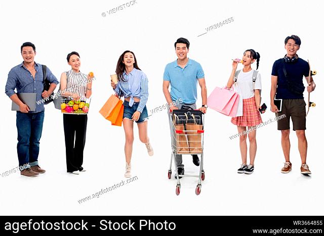 Different age paragraph shopping companion