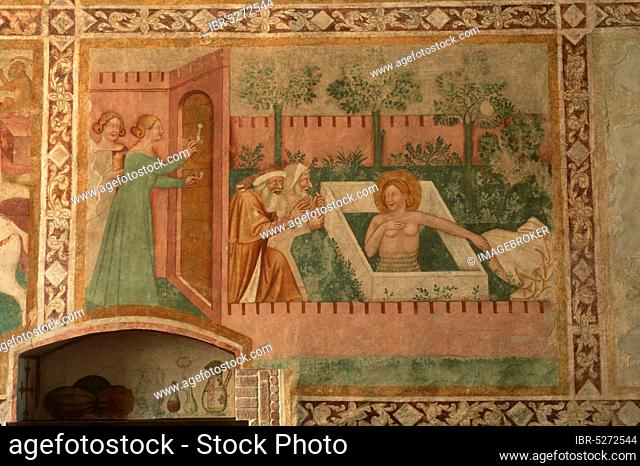 Mural, Spilimbergo Cathedral, Veneto, Italy, Venezia, Veneto, Europe