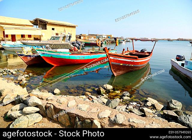 in africa port sudan the old ship in the harbor