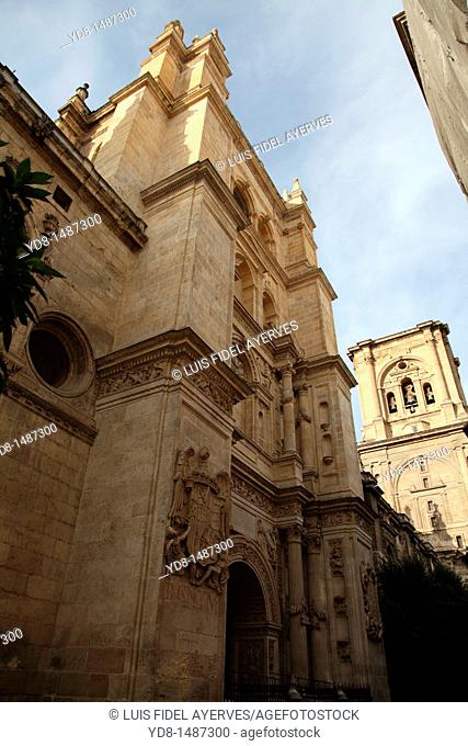 Facade of the Cathedral of Granada, Andalusia, Spain
