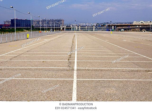 Empty parking space in Belgrade