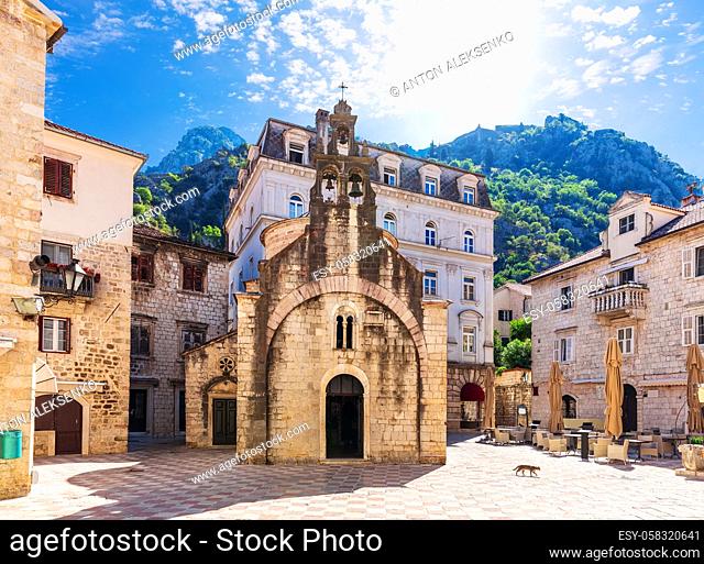 Saint Michael Church in the Old Town, Kotor, Montenegro