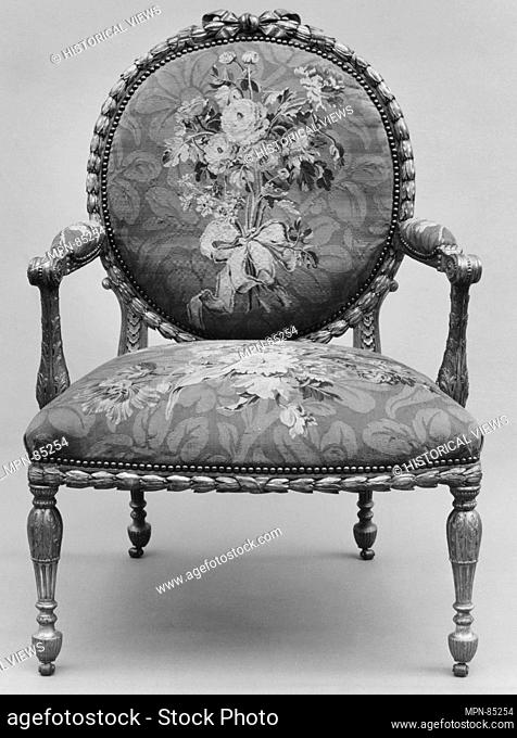 Armchair (one of a set of six). Maker: John Mayhew (British, 1736-1811); Maker: and William Ince (British, active ca. 1758/59-1794