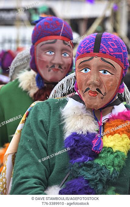 Participants at the wild Virgen del Carmen Festival, held in Pisac and Paucartambo, Peru