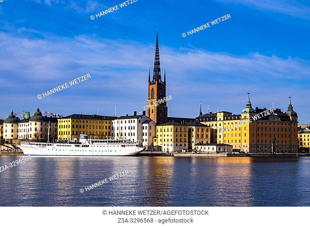 Scenic panorama of the Old Town (Gamla Stan) in Stockholm, Sweden