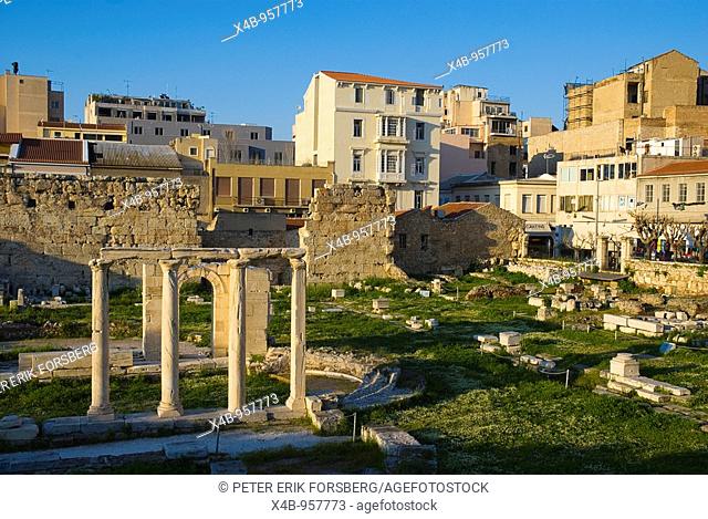 Roman Agora in Plaka district of Athens Greece Europe