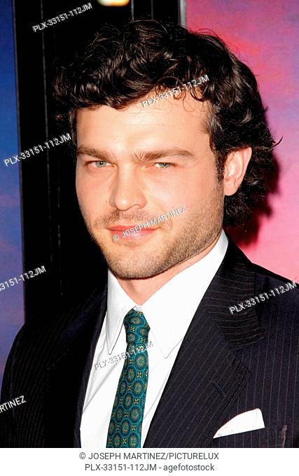 Alden Ehrenreich at the Opening Night - Premiere Of 20th Century Fox's Rules Don't Apply held at the TCL Chinese Theater in Hollywood, CA, November 11, 2016