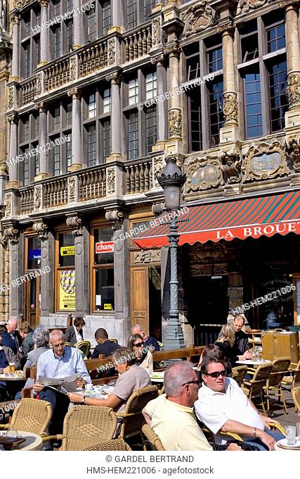 Belgium, Brussels, historical centre, Grand' Place listed as World Heritage by UNESCO, La Brouette Cafe