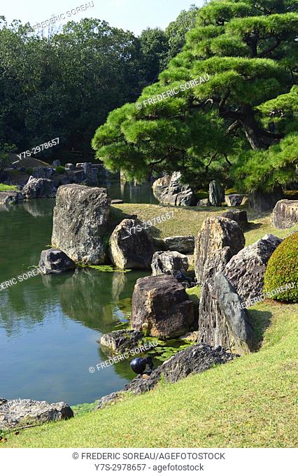 Ninomaru garden, Nijo jo, Kyoto, Japan, Asia