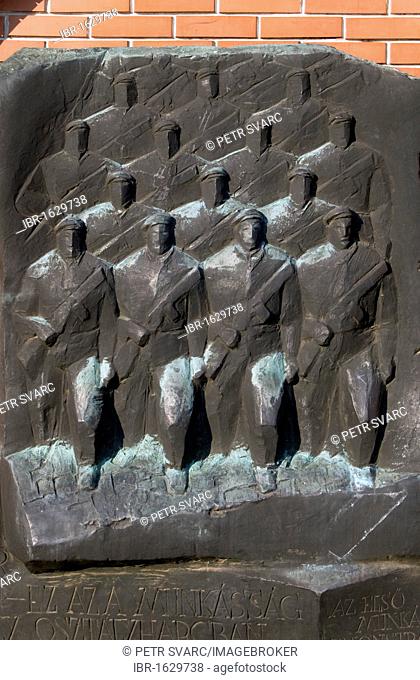 Detail of Béla Kun memorial plaque, Statue Park, Memento Park, Szoborpark, Budapest, Hungary, Europe
