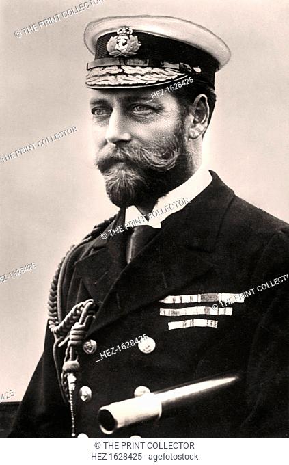 King George V (1865-1936), early 20th century. 'Admiral of the Fleet, our Sailor King'. George V was king of Great Britain from 1910 to 1936