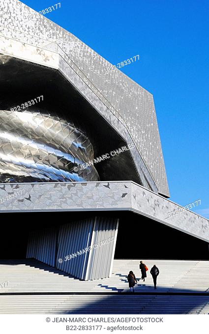 New Philharmonie concert hall, Parc de La Villette, architect : Jean Nouvel, Paris, France