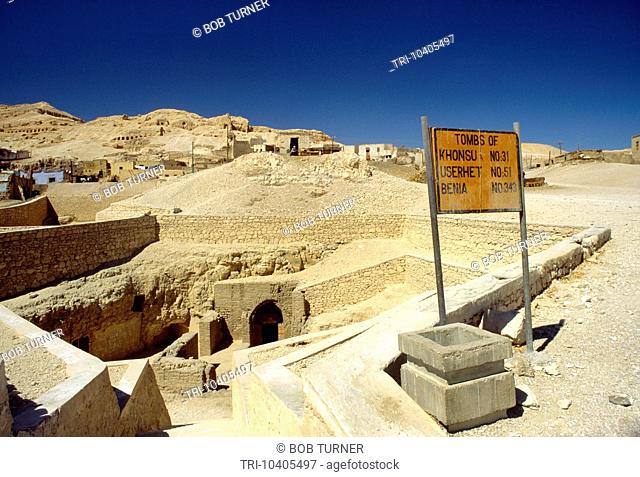 Luxor Egypt West Bank Valley Of Nobles Tomb Entrance