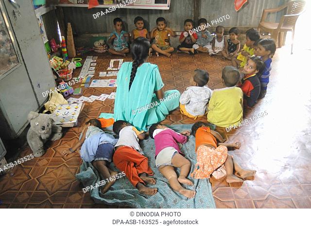 NGO Non Government Organization taking care of children ; Bombay Mumbai ; Maharashtra ; India