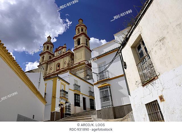church, Parroquia de nostra Seniora de la Encarnacion, white town, Olvera, Province Cadiz, Andalusia, SpainAndalusia, Spain