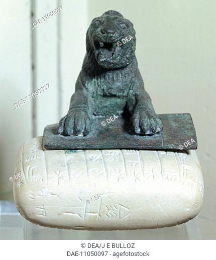 The Urkish Lion, a document in Hurrian language from 2350 BC connected to the foundation of a temple dedicated to God Nergal by King Tishatal