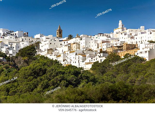 White village of Vejer de la Frontera. Cadiz province, Andalusia Spain. Europe