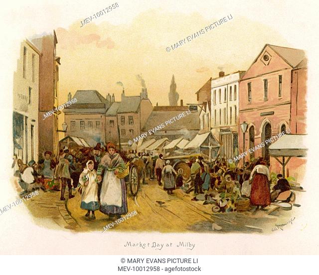GEORGE ELIOT Market Day at Milby, the setting for 'Janet's Repentance' in 'Scenes of Clerical Life'