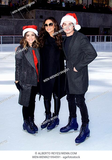 ABC family's 25 Days of Christmas Winter Wonderland at the Rockefeller Center Featuring: Lucy Hale, Shay Mitchell, Tyler Blackburn Where: New York City