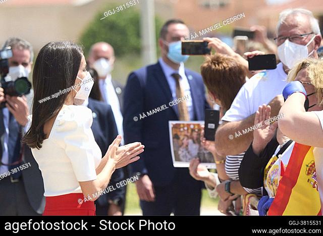 Queen Letizia of Spain attends 6th Educational Congress on Rare Disease at CPEIBas Guadalentin on April 30, 2021 in Totana, Spain