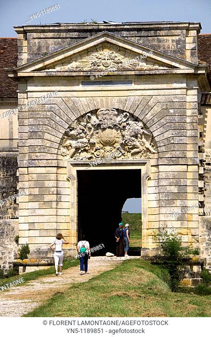 France, Aquitaine province, Departement of Gironde 33, Cussac   Fort Médoc has been built by the famous french military architect Vauban with a beautiful...