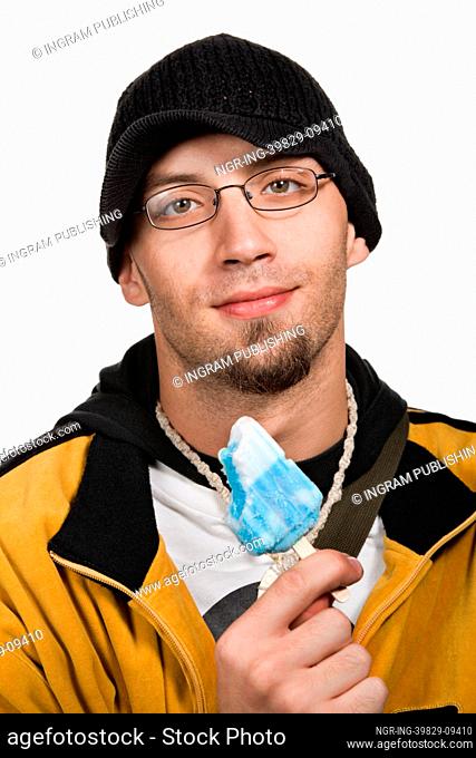 Portrait of young adult Caucasian man