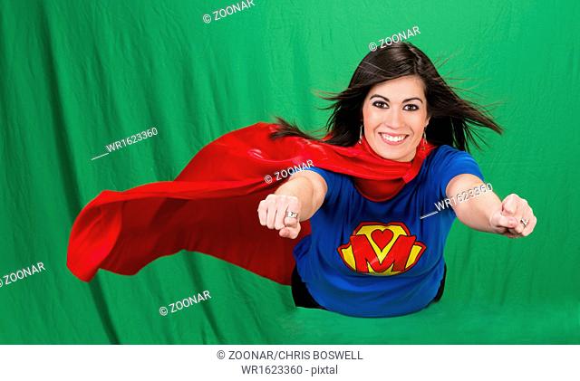 Super Mother on Green Screen