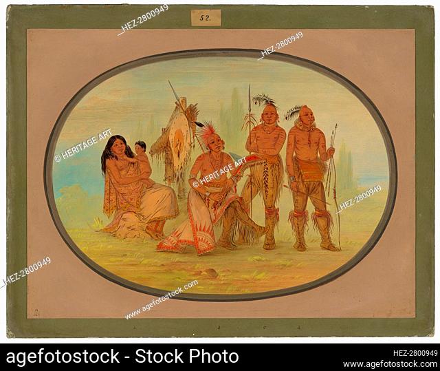 Osage Indians, 1861/1869. Creator: George Catlin