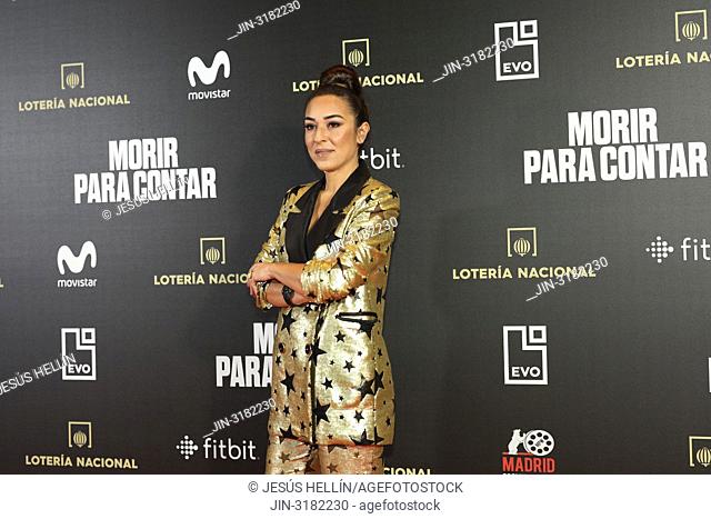 GALA EVORA, flamenco singer and Spanish actress. The premiere of the Official Section of the documentary MORIR PARA CONTAR at the Madrid Premiere Week