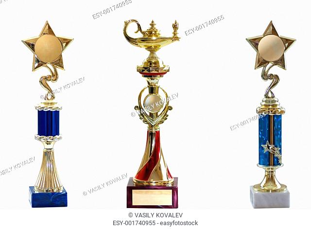 three awards isolated