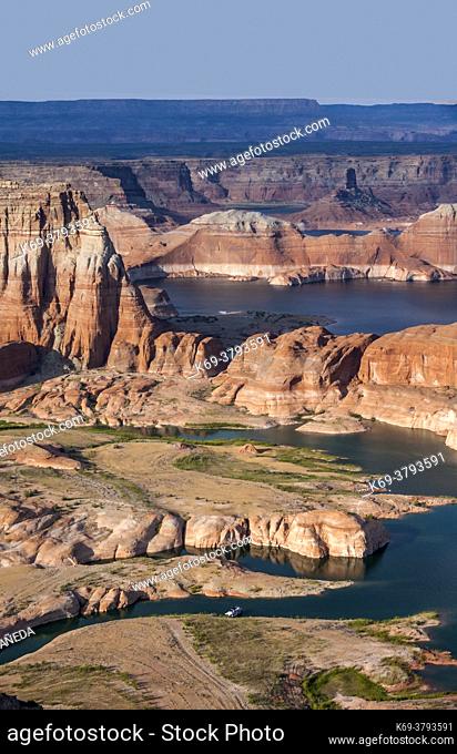 Lake Powell is a reservoir on the Colorado River, straddling the border between Utah and Arizona. It is a major vacation spot that around two million people...