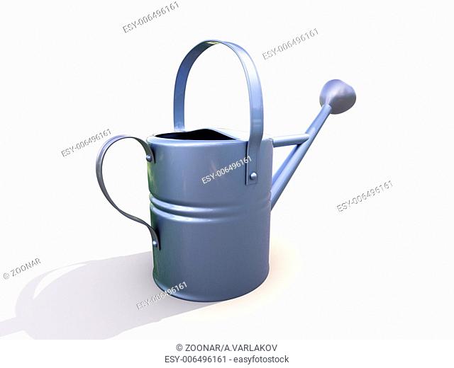 Watering can made of metal