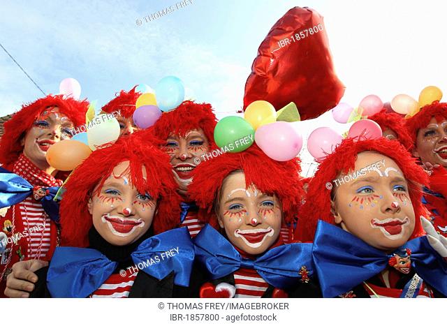 Carnival, Fat Thursday parade in Weitersburg, Rhineland-Palatinate, Germany, Europe