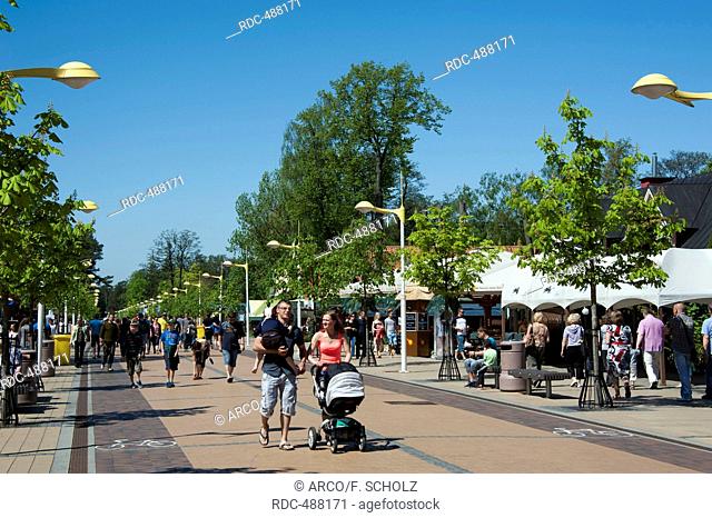 Pedestrian zone, Palanga, Lithuania, Baltic states, Europe