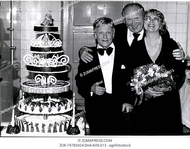 April 24, 1978 - In Munich Charlie Rivel Celebrated His Birthday - And His Engagement: A special date was April 24th, 1978 for Charlie Rivel; the date of his...