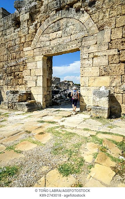 Perge Gate. Old capital of Pamphylia Secunda. Ancient Greece. Asia Minor. Turkey