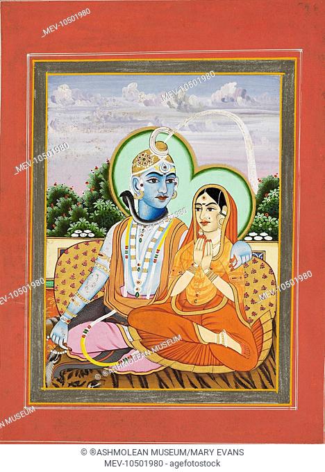 Siva Ganghadara with Parvati. North India