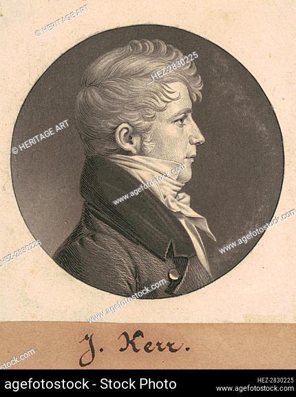 John Leeds Kerr, 1808. Creator: Charles Balthazar Julien Févret de Saint-Mémin