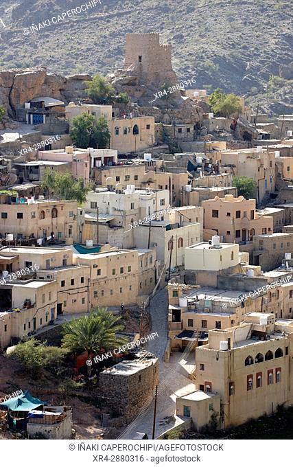El pueblo de Bilad Sayt Wadi Bani Awf, Oman
