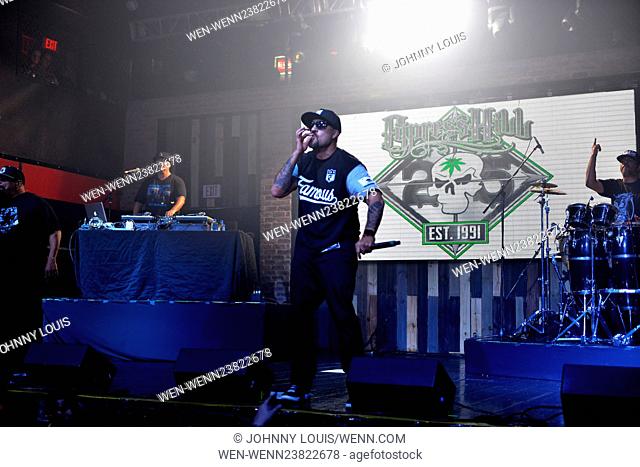 Cypress Hill performing on their 25th anniversary World tour at Revolution Live Featuring: Sen Dog, DJ Muggs, B-Real, Eric Bobo Where: Fort Lauderdale, Florida