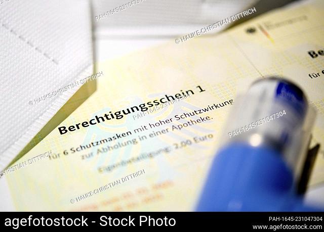A warrant of the german government for FFP2 masks in Oldenburg (Germany), 31 January 2021. - Oldenburg/Niedersachsen/Deutschland