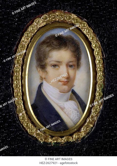 Portrait of Prince Dmitry Petrovich Volkonsky (1805-1859), First quarter of 19th century. Artist: Anonymous