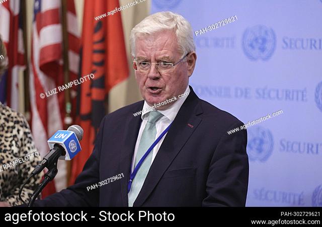 United Nations, New York, USA, July 14, 2022 - Eamon Gilmore, European Union Special Representative for Human Rights and Special Envoy for the Peace Process in...